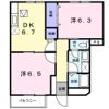 プリムヴェールAの間取り画像
