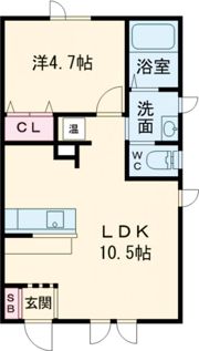 Eノースの間取り画像