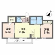 マストタウン上所 Aの間取り画像
