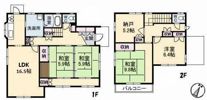 福島一戸建ての間取り画像