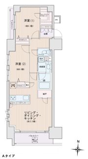 エスティメゾン錦糸町Ⅱの間取り画像