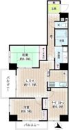 ダイアパレスプロミネントコート川崎の間取り画像