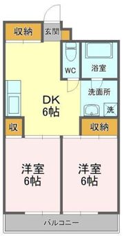 マンション豊城の間取り画像