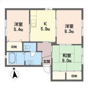 シャーメゾン貴志川の間取り画像
