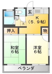 コーポサンレイの間取り画像