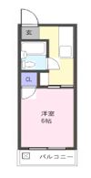 コーポサンタウンの間取り画像