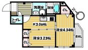 サンセール祖原の間取り画像