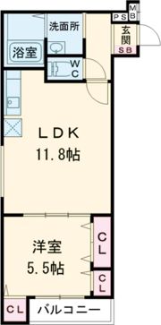 フジパレス寝屋川の間取り画像