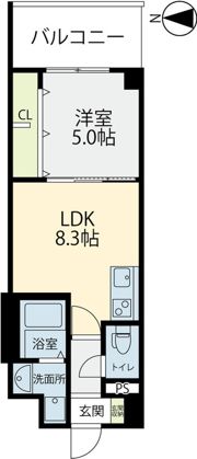 エルグランド春日の間取り画像