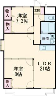 ウィンフィールド曙の間取り画像