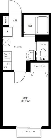 キャメル谷塚Ⅳ(キャメルヤツカフォー)の間取り画像