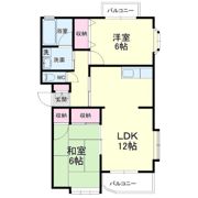 レスポワール曳馬Ⅱの間取り画像