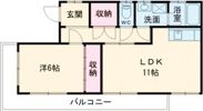 南町マンション東－3の間取り画像