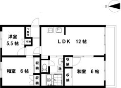 湘南ハイムFEの間取り画像