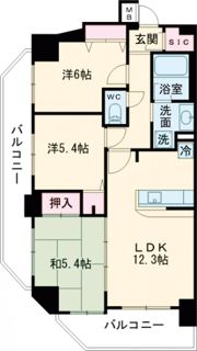 日神パレステージ青梅住江町の間取り画像