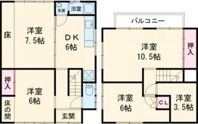 高砂市伊保崎南戸建の間取り画像