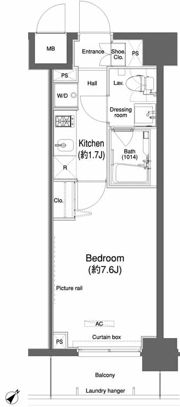 プラウドフラット鶴見Ⅰの間取り画像