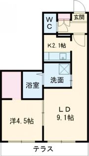 レジーナ豊里の間取り画像