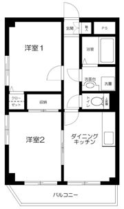 ハイツ東菅野の間取り画像