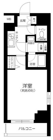 ライズコート住吉の間取り画像