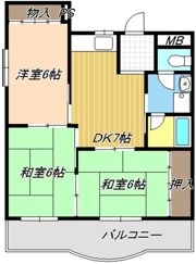 ハイツ幹の間取り画像