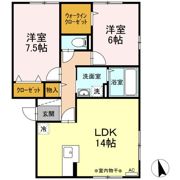 ピュアタウン Aの間取り画像