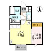 ローズBの間取り画像