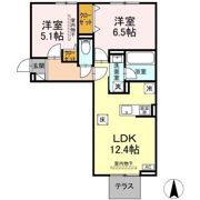 クレール林Ⅴの間取り画像