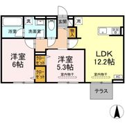 クレール林Ⅴの間取り画像