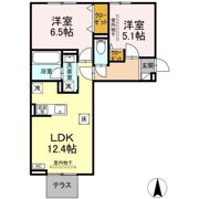 クレール林Ⅴの間取り画像