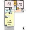 クレール林Ⅴの間取り画像