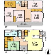 長野市三輪貸家の間取り画像