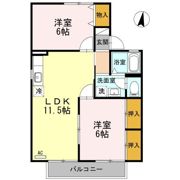 セジュール旭ヶ丘 Aの間取り画像