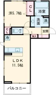 ディアプレイスの間取り画像