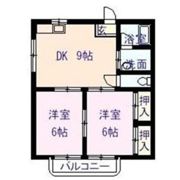 ハイツオガワ引野の間取り画像
