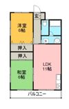 ガーデンコートパミエAの間取り画像
