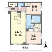 オースピシャス大安寺の間取り画像
