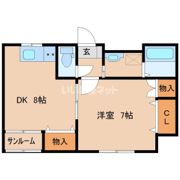 ミモザ弐番館の間取り画像