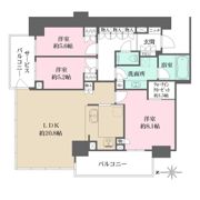 グランドメゾン新梅田タワーTHE CLUB RESIDENCEの間取り画像