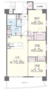 イーストコートアイ別院町の間取り画像