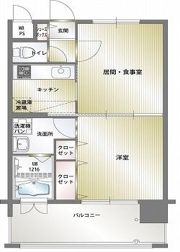 エンクレスト薬院Ⅱの間取り画像