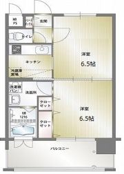 エンクレスト薬院Ⅱの間取り画像