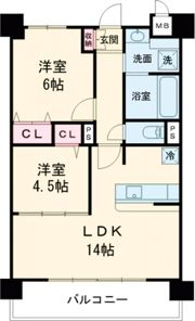ソシア千里丘の間取り画像