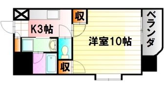 フローラ西原の間取り画像