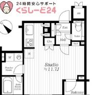 アヴァンシア上野毛の間取り画像