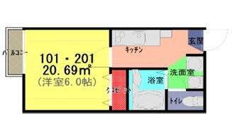 アーク・ヴィラ松原の間取り画像