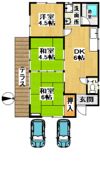 光順田貸家D棟の間取り画像