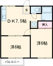コーポサンピアA棟の間取り画像
