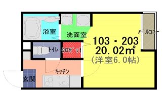 アーク・ヴィラ松原の間取り画像