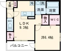 カシータ北三国ヶ丘の間取り画像